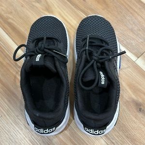 Adidas Black and Blue Toddler Sneakers